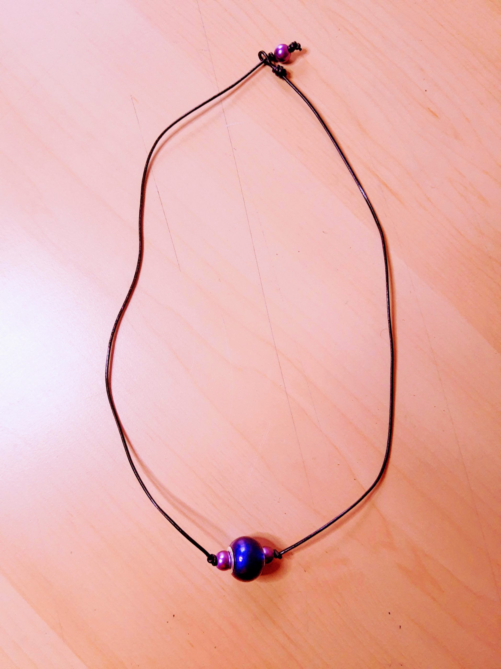 Easy to make leather string necklace